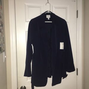 Nine West Navy Belted Blazer